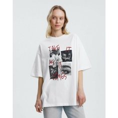 Футболка Gloria Jeans, размер L-XL (48-54), молочный
