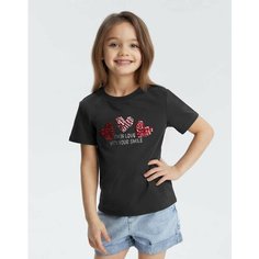 Футболка Gloria Jeans, размер 2-4г/104, серый