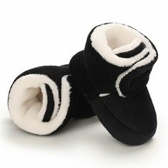 Пинетки, размер 0-6Mec (11CM ctona), черный
