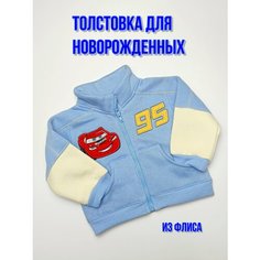 Толстовка , размер 6, голубой Нет бренда