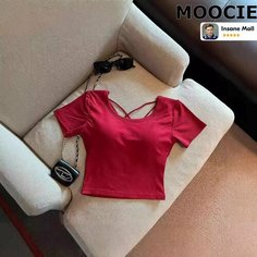 Кроп-топ MOOCIE, размер S, красный