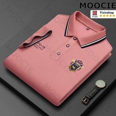 Поло MOOCIE, размер 4XL, рoзовый