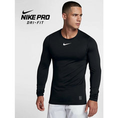 Термобелье верх NIKE Pro Dri-FIT Fitness Mock, размер S, черный