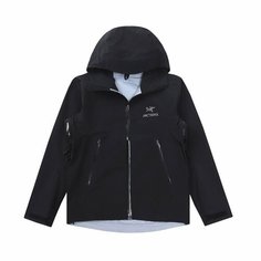 Куртка спортивная Arcteryx gtx уличная водонепроницаемая куртка с твердым корпусом уровня мастера функциональная ветровая куртка на молнии одинакового стиля для мужчин и женщин, размер 48-50, черный Нет бренда