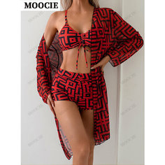 Комбинезон для плавания MOOCIE, размер 2XL, красный