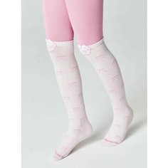 Колготки Conte-kids Базовая коллекция, 100 den, размер 128/134, светло-розовые/темно-розовые