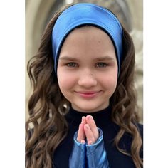 Повязка Olivi Classic Утепленная повязка для девочек, размер 90-100, синий