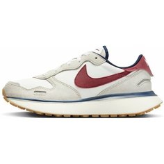Кроссовки NIKE W PHOENIX WAFFLE, полнота F, размер 10,5 US, белый/бордовый/серый