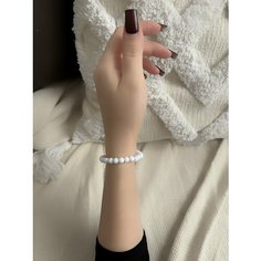Браслет-цепочка SIDORINA SOFIA ACCESSORIES, кристалл, 1 шт., размер 15 см, белый