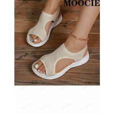 Босоножки MOOCIE, размер 42, бежевый