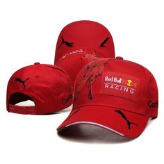 Бейсболка Red Bull Бейсболка Мерседес Кепка Mersedes для мужчин и женщин, размер 55-60, red