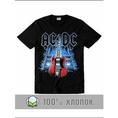 Футболка RexTex Рок-музыка, размер 50, черный