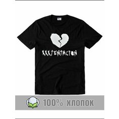 Футболка RexTex Рок-музыка, размер 48, черный