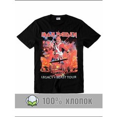 Футболка RexTex Рок-музыка, размер 48, черный