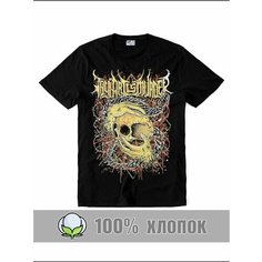 Футболка RexTex Рок-музыка, размер 48, черный