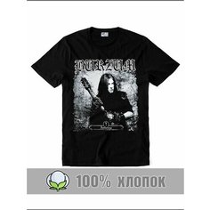 Футболка RexTex Рок-музыка, размер 50, черный