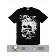Футболка RexTex Рок-музыка, размер 56, черный