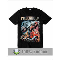 Футболка RexTex Рок-музыка, размер 56, черный