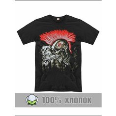 Футболка RexTex Рок-музыка, размер 54, черный