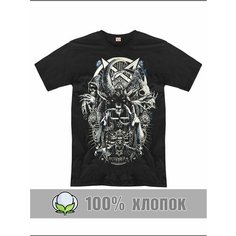 Футболка RexTex Рок-музыка, размер 48, черный