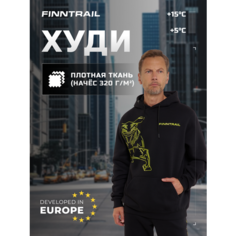 Худи Finntrail Футер с начёсом, размер M, , черный