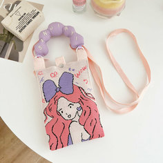 Сумка , фактура плетеная, вязаная, розовый Wear Hearts