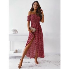 Платье MOOCIE Весна-лето 2024, размер XL, красный