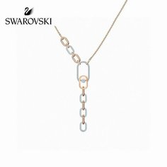 Колье SWAROVSKI, серебряный, золотой