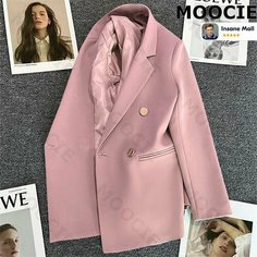Пиджак MOOCIE, размер 3XL, бледно-розовый