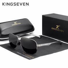 Солнцезащитные очки KINGSEVEN, металлик