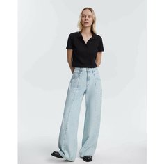 Джинсы багги Gloria Jeans, размер 50/170, голубой, синий