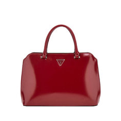 Сумка тоут GUESS, фактура гладкая, красный