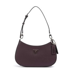 Сумка багет GUESS, фактура зернистая, фиолетовый