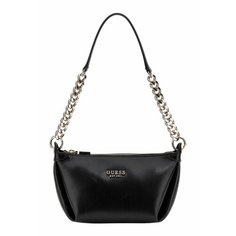 Сумка GUESS, фактура гладкая, черный