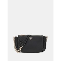 Сумка кросс-боди GUESS, фактура зернистая, матовая, черный