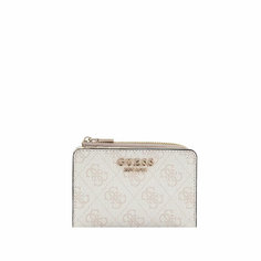 Кошелек GUESS, фактура матовая, зернистая, серый