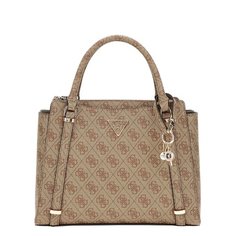 Сумка GUESS, фактура зернистая, розовый/коричневый