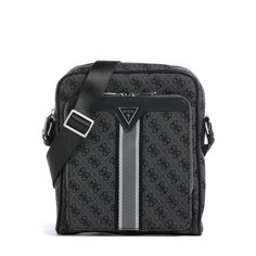 Сумка кросс-боди GUESS, фактура плетеная, черный