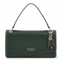 Сумка GUESS, фактура гладкая, зелeный