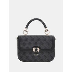 Сумка кросс-боди GUESS, фактура зернистая, серый