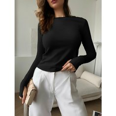 Лонгслив размер XS, , черный, Черный SLS Sonya Look Style
