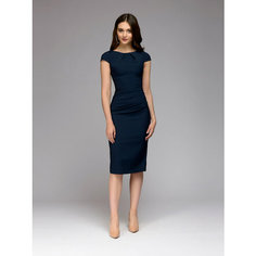 Платье 1001dress Базовая коллекция, размер XS, темно-синий