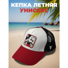 Бейсболка для мужчин, размер 54-60, красный Нет бренда