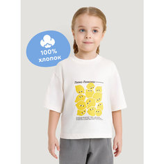 Футболка Junion, размер 110, белый