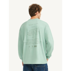Лонгслив MUTED OVERSIZE PRINT, размер 4XL-5XL, , зелёный