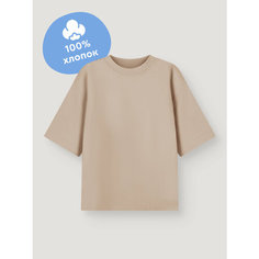 Футболка Junion, размер 122, песочный