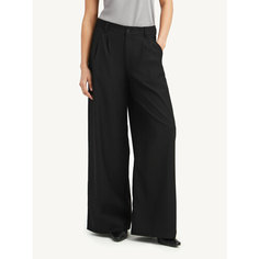 Брюки MUTED WIDE LEG, размер L, черный
