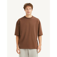 Футболка MUTED OVERSIZE, размер 4XL-5XL, Шоколадный