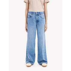 Джинсы широкие MUTED WIDE LEG, размер 26, голубой