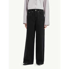 Джинсы широкие MUTED WIDE LEG, размер 30, темно-серый
